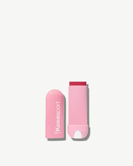 Kosas LipFuel Hyaluronic Lip Balm in Rush (sheer cool pink)